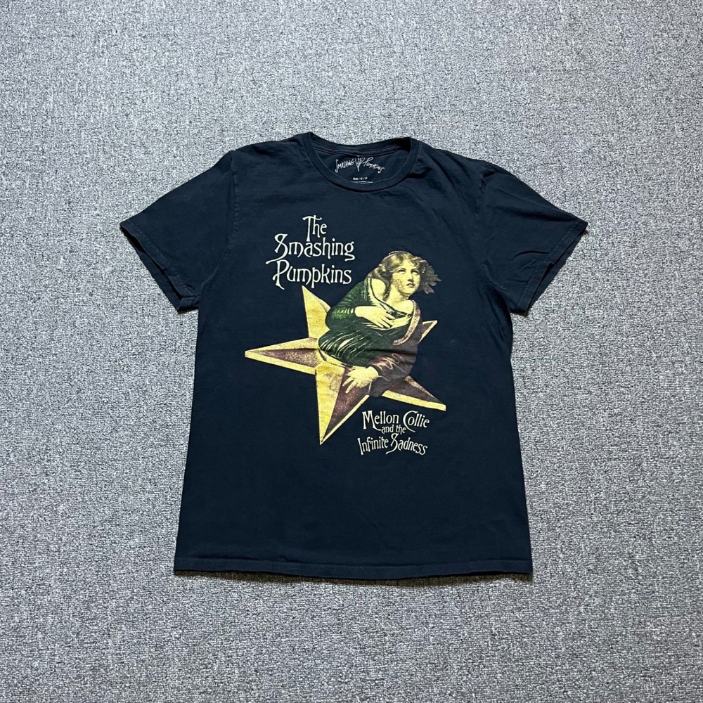 Smashing Pumpkins Mellon Collie T Shirt Small Black Graphic Band Tee 90s Style